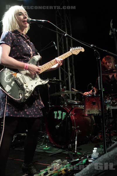 THE JOY FORMIDABLE - 2010-04-21 - PARIS - La Fleche d'Or - Rhiannon Bryan - Matt Thomas